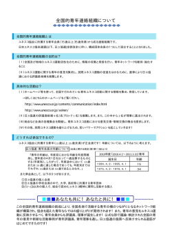 全国的青年連絡組織について あなたも共に！あなたと共に！