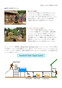 農村 の家庭 給水 モデル