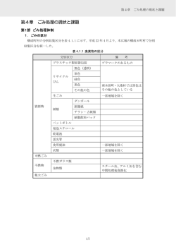 第4章 ごみ処理の現状と課題