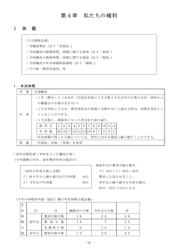 第4章 私たちの権利 - 神奈川県立障害児学校教職員組合