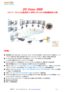 DS Vision 3000 カタログ