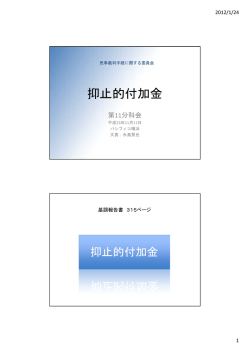 抑止的付加金のプレゼン資料