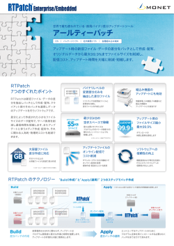 RTPatch® カタログ (PDF:1.6M)