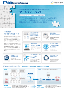 RTPatch&reg; カタログ (PDF:1.6M)
