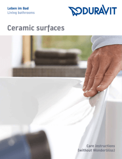 Ceramic surfaces