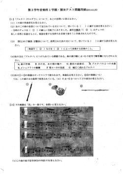 (2) 次のこの曲の背景について記されている文につし丶て、 空いている