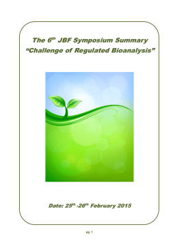 DG2014 - Japan Bioanalysis Forum