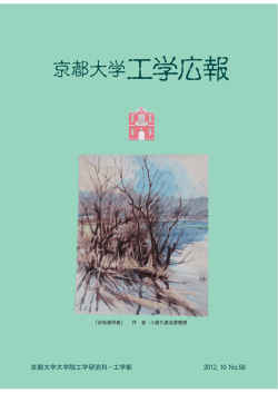 PDF版ダウンロード（1.1MB） - 京都大学 工学部・大学院工学研究科