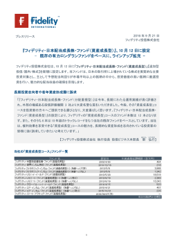 『フィデリティ・日本配当成長株・ファンド（資産成長型