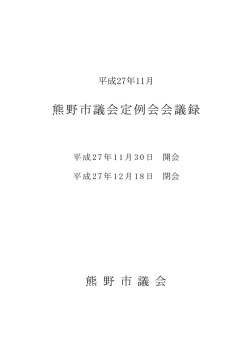 11月議会