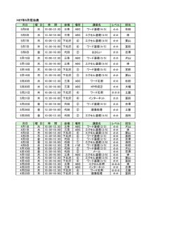 H27年5月担当表