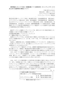 のコンテンツサービス 法人向け支援事業