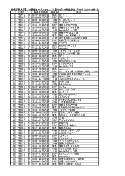 7月オープンキャンパステレビCM放送時間一覧 （PDF