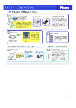 Step1：ご用意いただくもの - ピカラお客さまサポートトップへ