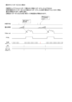 露光時間 Video out 外部TRIG FVAL