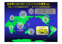 全世界におけるﾘｼﾞｯﾄﾞﾀﾞﾝﾌﾟﾄﾗｯｸの需要（推定）