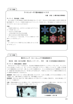 アイロンビーズで雪の結晶をつくろう
