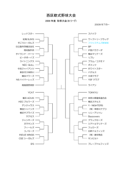 西区軟式野球大会