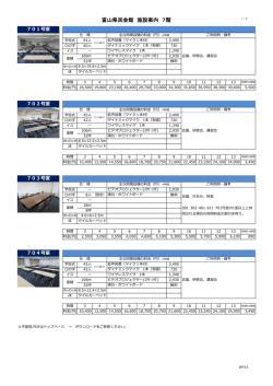 富山県民会館 施設案内 7階