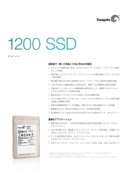 超高速で一貫した性能と12Gb/秒SASを融合 最適な
