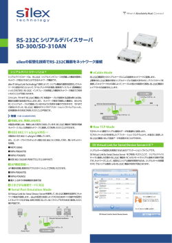 RS-232C シリアルデバイスサーバ