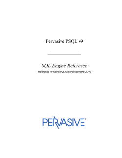 SQL Engine Reference