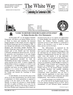 COME TO HONOR YOUR DECEASED LOVES ONES