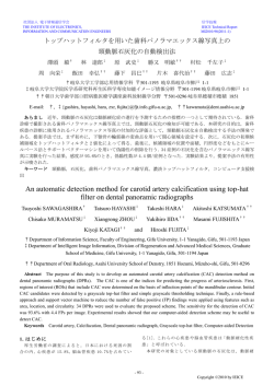 電子情報通信学会ワードテンプレート (タイトル) - 藤田研究室