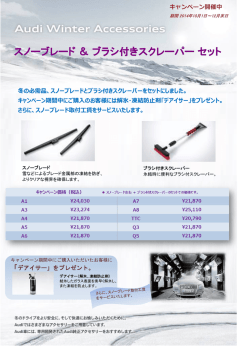 スノーブレード＆ブラシ付きスクレーパーセット