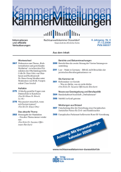 KammerMitteilungen 4/2008
