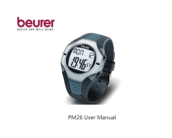 PM26 User Manual - 高性能スポーツウォッチ Beurer/バウアー
