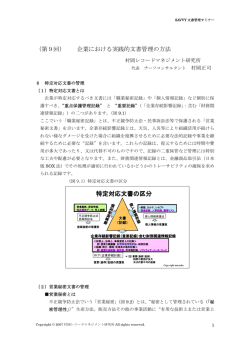 特定対応文書の区分 特定対応文書の区分 特定対応文書の区分