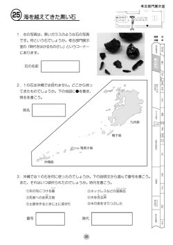海を越えてきた黒い石