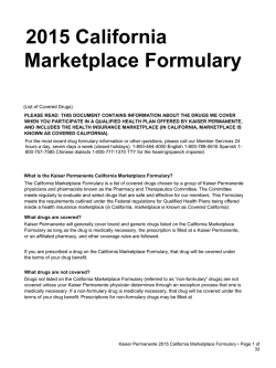 2014 CA Marketplace Formulary