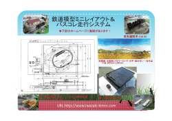 鉄道模型ミニレイアウト＆ バスコレ走行システム
