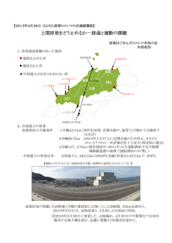 資料 - さよなら原発ヒロシマの会