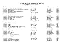 特集名：長野3月一般テーマ「花見酒」