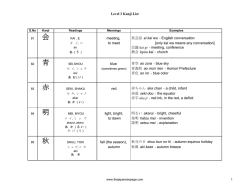 Level 3 Kanji List - The Japanese Page