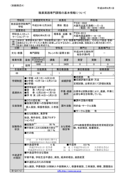 タレント科（昼間 Ⅱ部）