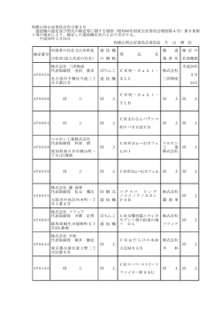 3月24日和歌山県公安委員会告示第5号