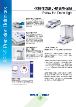 Datasheet : XPE-S Precision Balances