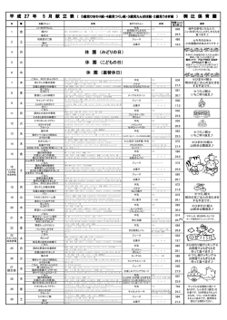 休 園 （こどもの日）