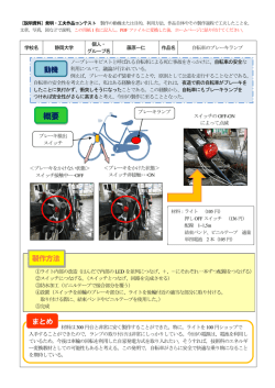 自転車のブレーキランプ - MURA