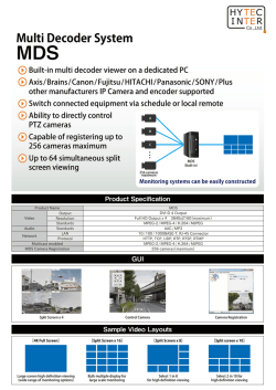 Multi Decoder System MDS / Multi Decoder Viewer（Program）