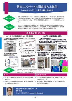 鉄筋コンクリートの耐食性向上技術