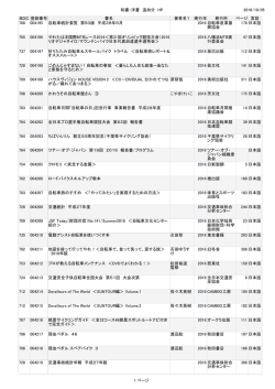和書・洋書追加分目録 2016.10.5