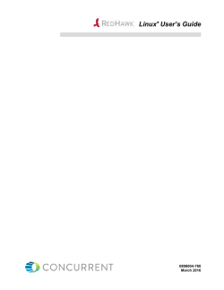 RedHawk Linux User`s Guide version 7.2 日本語版