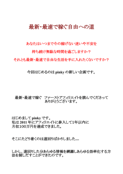 最新・最速で稼ぐ自由への道 - ネットビジネスで成功して経済的自由を