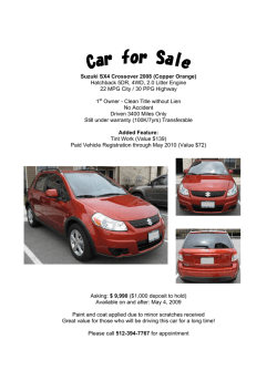 Hatchback 5DR, 4WD, 2.0 Litter Engine 22 MPG City / 30 PPG