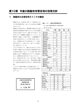 第10章 今後の西脇市市営住宅の活用方針